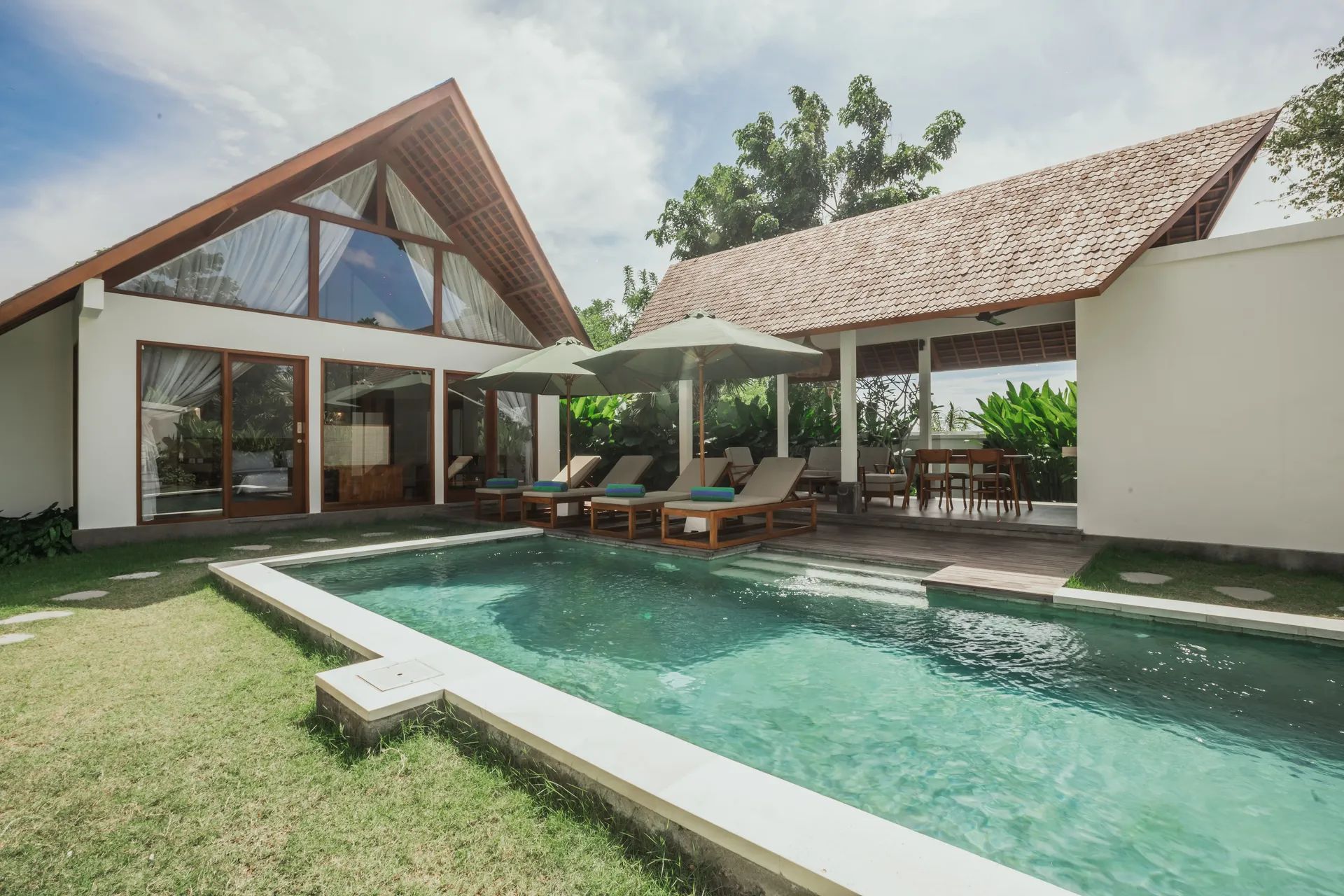 Pool, deck and pavilion