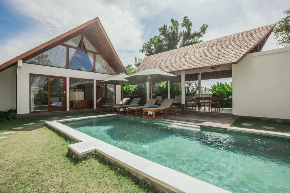 Pool, deck and pavilion
